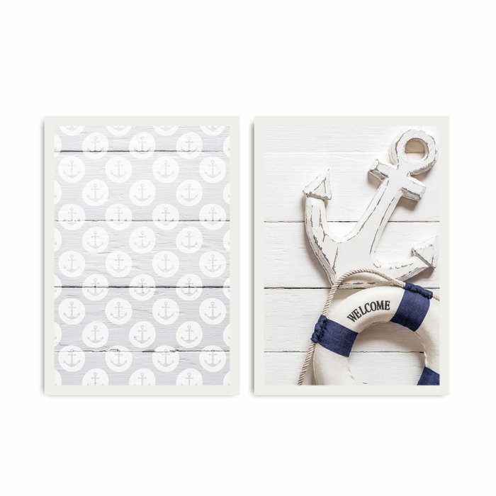 Wallity Juego de 2 Cuadros Decorativos Enmarcados 35 x 50 cm Wallity Juego de 2 Cuadros Decorativos Enmarcados 35 x 50 cm